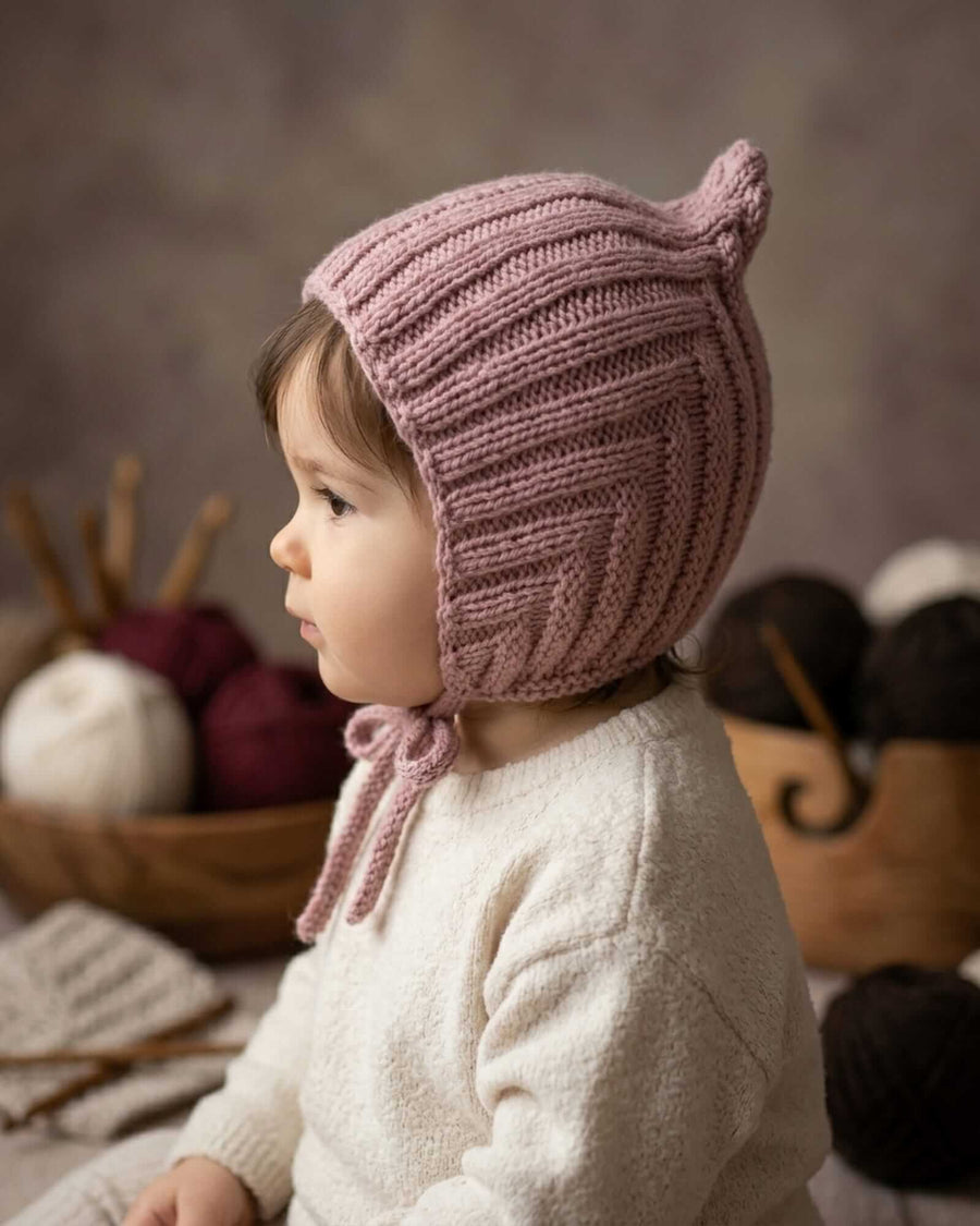 Handgestrickte Mützen für Babys & Kinder